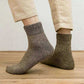 Men Thick Thermal Wool Socks Man Winter Warm Merino Wool Rabbit Solid High Quality Socks Male Cotton Casual Super Thicker Sock.