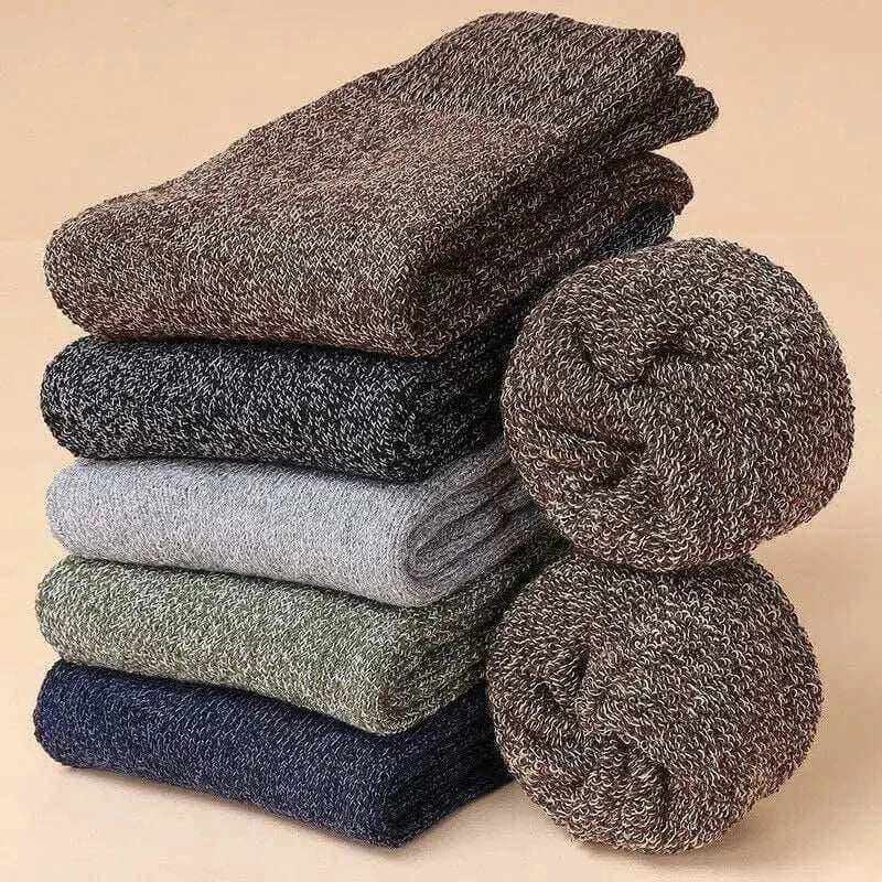Men Thick Thermal Wool Socks Man Winter Warm Merino Wool Rabbit Solid High Quality Socks Male Cotton Casual Super Thicker Sock.