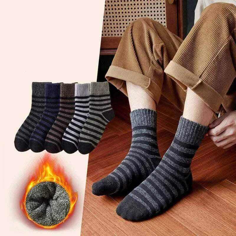 Men Thick Thermal Wool Socks Man Winter Warm Merino Wool Rabbit Solid High Quality Socks Male Cotton Casual Super Thicker Sock.