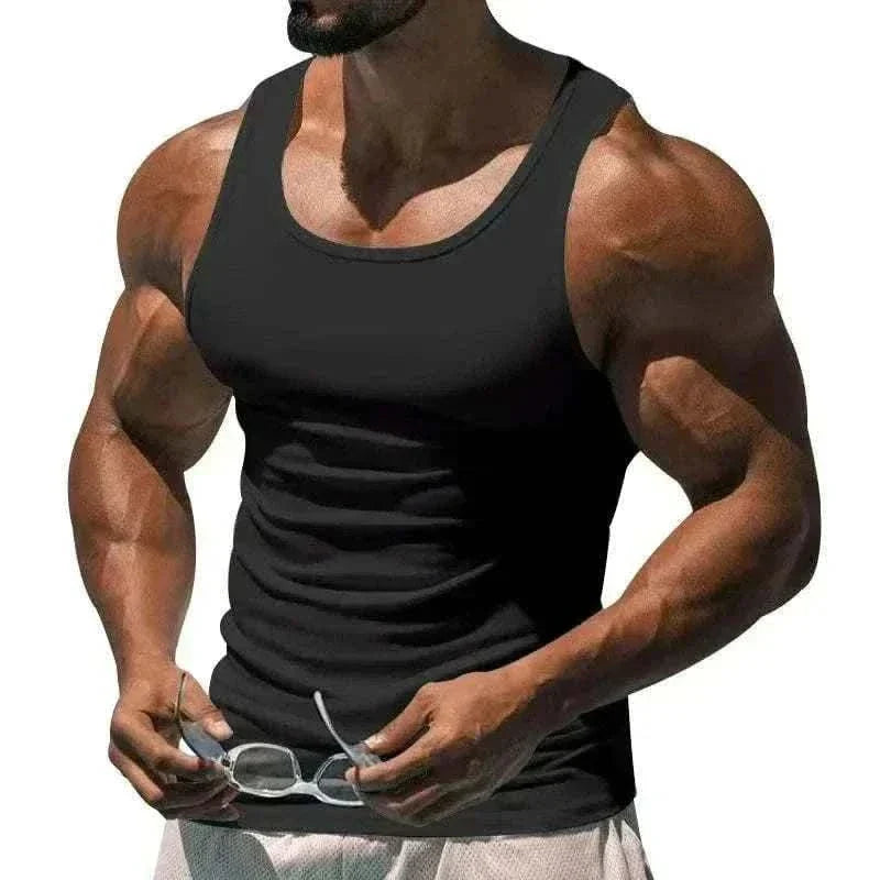  Men's Fashion Style Store Black / M Men Top