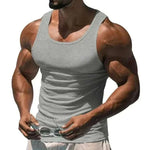  Men's Fashion Style Store Light Gray / S Men Top