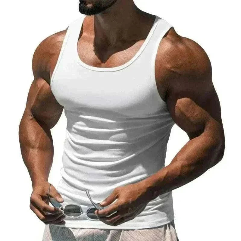  Men's Fashion Style Store White / M Men Top
