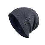 Beanie Hats Mens- Men Winter Warm Hat Adult Knitted Casual Beanies Skullies Cotton Wool Hats for Men Brand Outdoor Cap Solid Gorros.