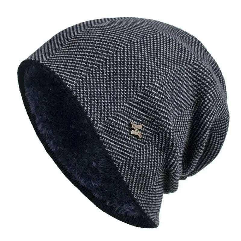 Beanie Hats Mens- Men Winter Warm Hat Adult Knitted Casual Beanies Skullies Cotton Wool Hats for Men Brand Outdoor Cap Solid Gorros.