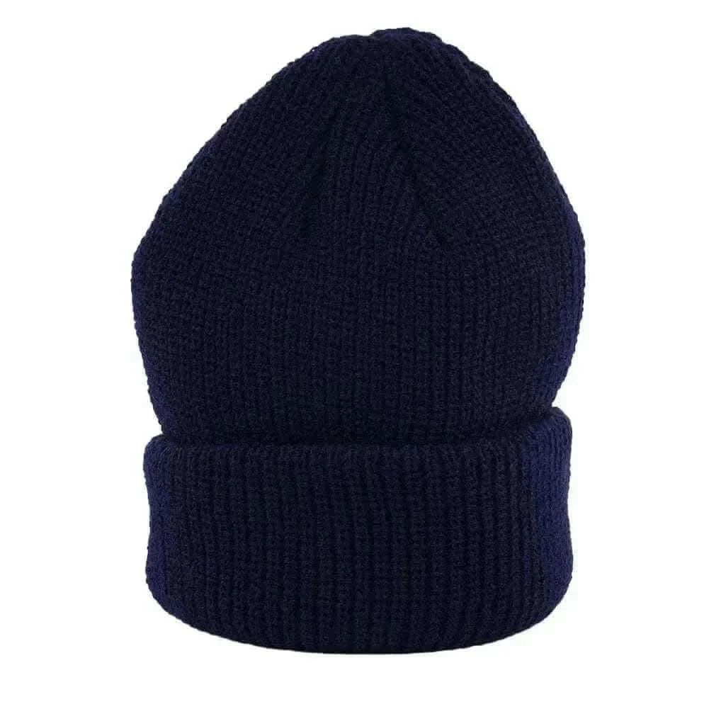 Men's Fashion Style Store Men Women Knitted Hat Beanie Skullcap Sailor Docker solid fashion Cuff Brimless Cap Rogue Melon Fur Woolen Knitted beanies hats