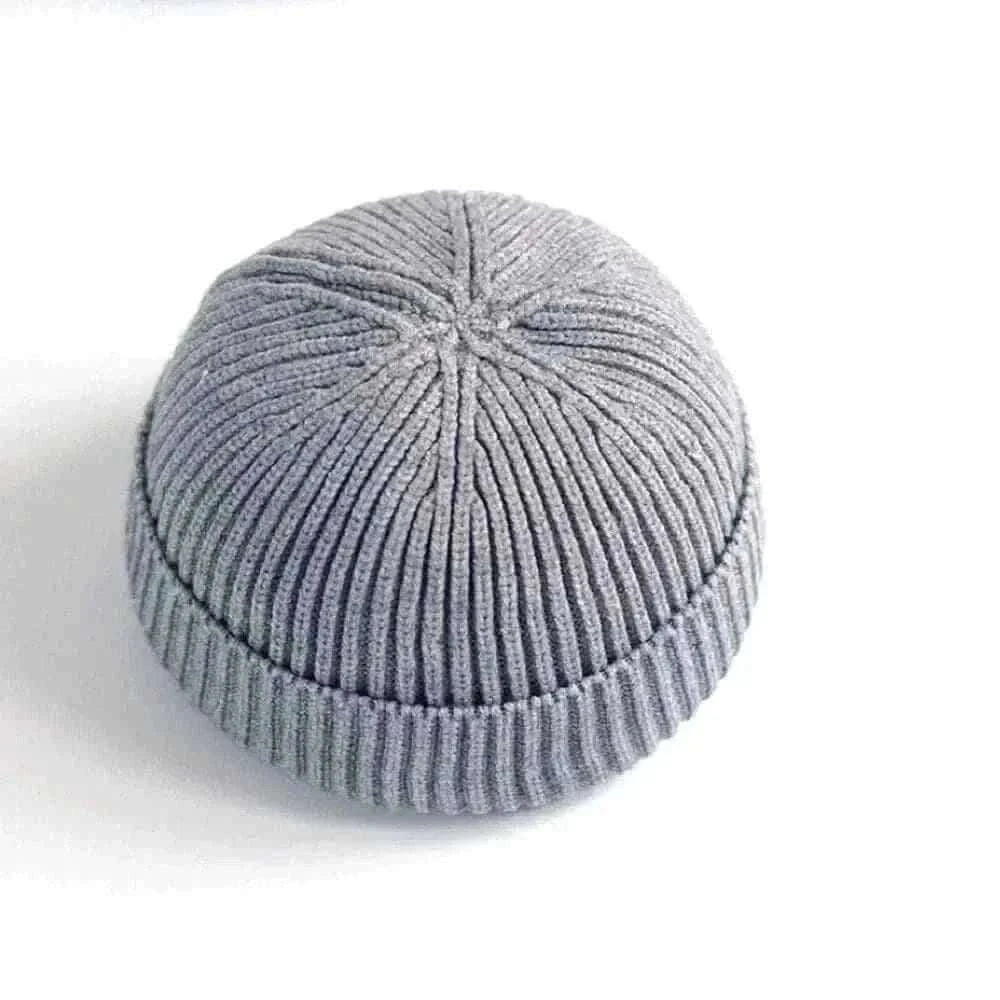 Men Women Knitted Hat Beanie Skullcap Sailor Docker solid fashion Cuff Brimless Cap Rogue Melon Fur Woolen Knitted beanies hats.