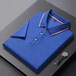  Men's Solid Color Polo Shirt