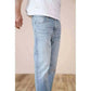 MensFashionStyleStore Mens Black Distressed Jeans Slim Fit