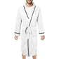 Men Bathrobe=Mens Cotton Bathrobe Spring And Summer Solid Color Lace-Up Men's Pajamas Home Wear Long Sleeve Male Bathrobe Dressing Night Gown.