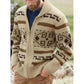 Sweaters-Men's Lapel Cardigan.