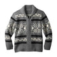 Sweaters-Men's Lapel Cardigan.