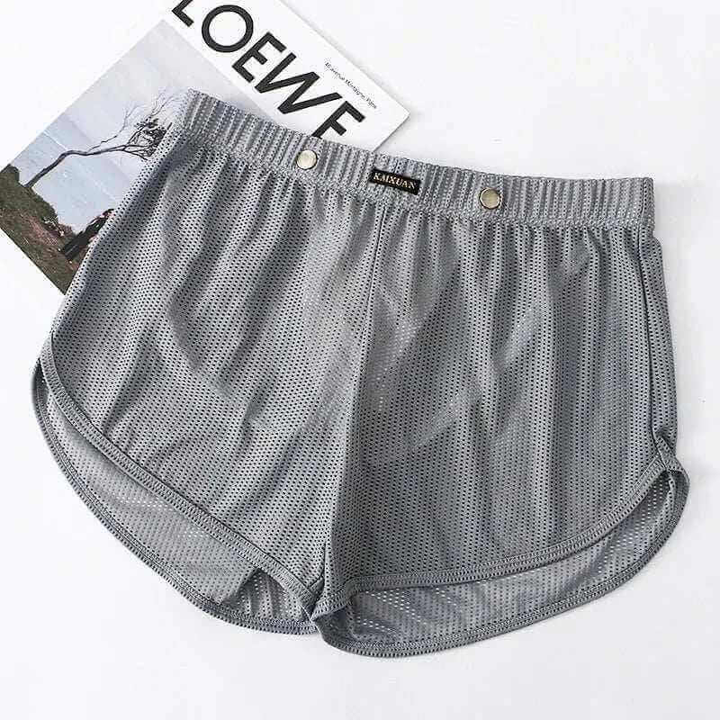 Men's Underwear Mesh Loose Arrow Pants Breathable Athletic Shorts Men's Pants Pantyhose Boxer Shorts.