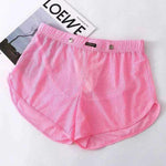 Men's Underwear Mesh Loose Arrow Pants Breathable Athletic Shorts Men's Pants Pantyhose Boxer Shorts.