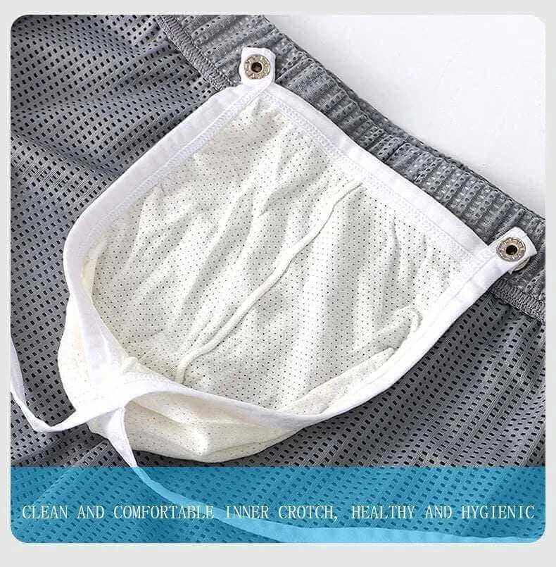 Men's Fashion Style Store Men's Underwear Mesh Loose Arrow Pants Breathable Athletic Shorts Men's Pants Pantyhose Boxer Shorts