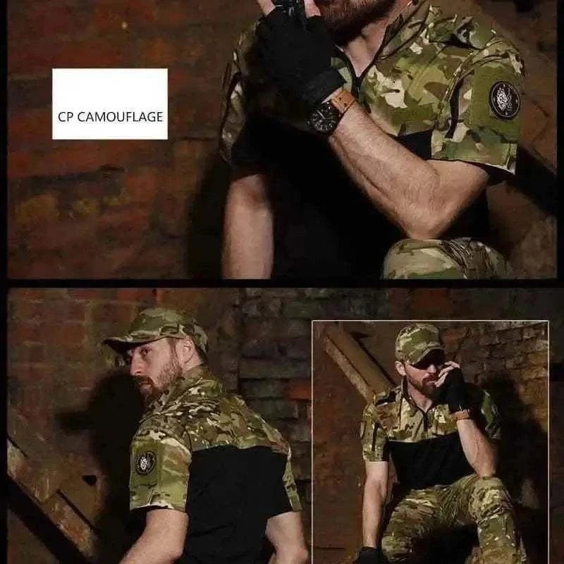 MILITARY POLO T-SHIRT.