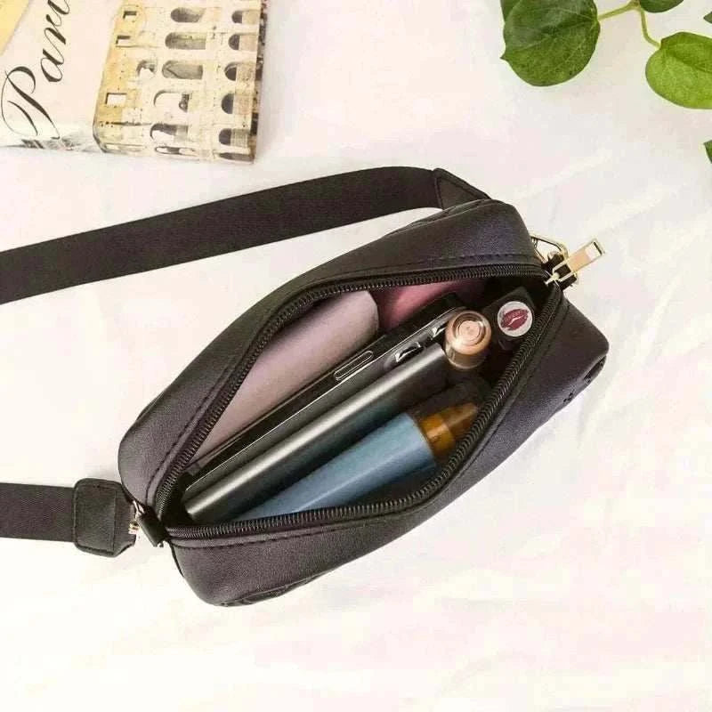 womens handbag-Minimalist Mini Fashionable Quilted Crossbody Bag Wallet, Trendy PU Shoulder Bag, WOMEN'S Casual Handbag and Mobile Phone Wallet.