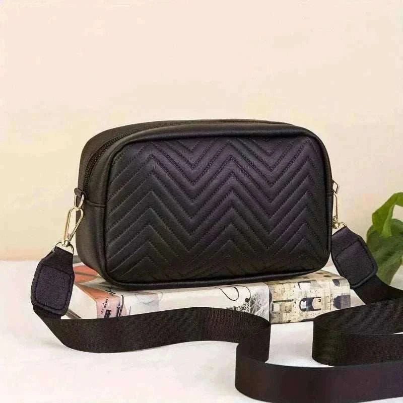 womens handbag-Minimalist Mini Fashionable Quilted Crossbody Bag Wallet, Trendy PU Shoulder Bag, WOMEN'S Casual Handbag and Mobile Phone Wallet.