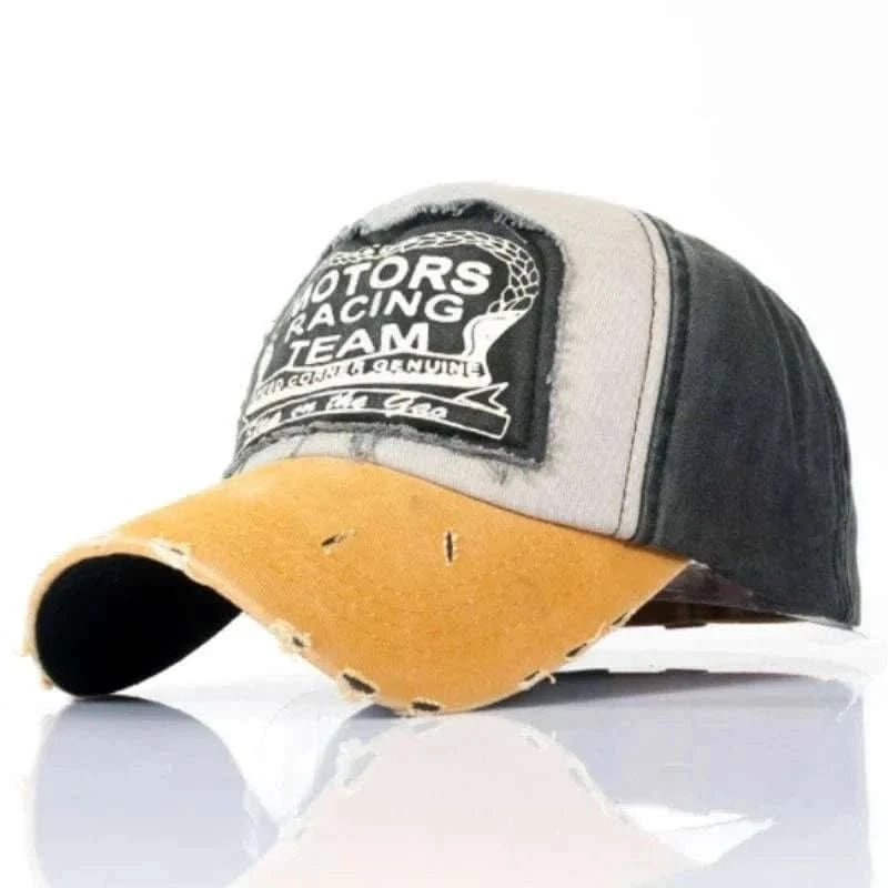 MensFashionStyleStore Dark gray MOTORS RACING TEAM BASEBALL CAP
