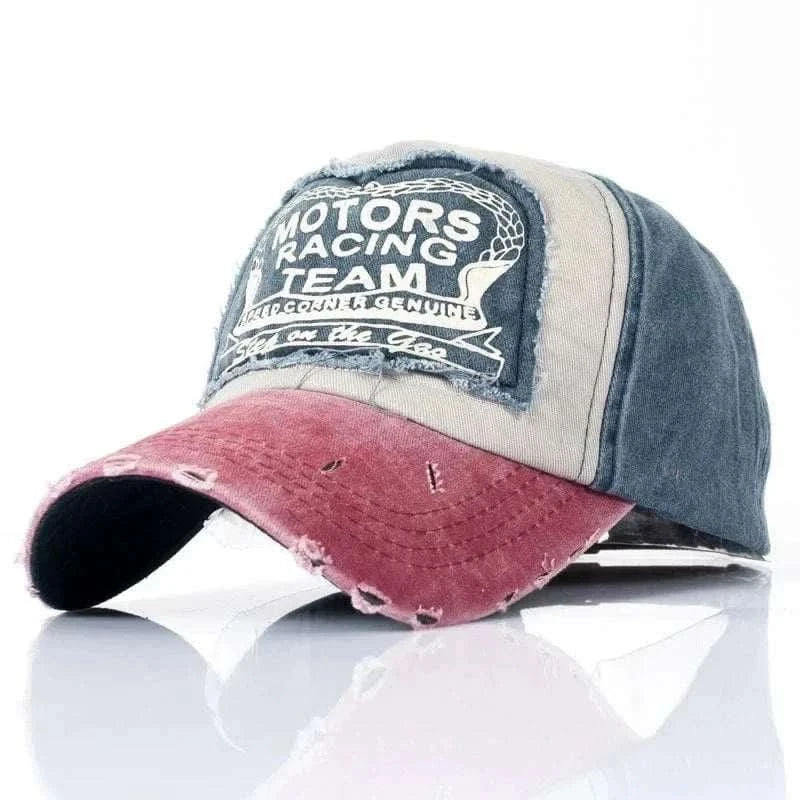 MensFashionStyleStore Light blue MOTORS RACING TEAM BASEBALL CAP