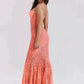 Informal Dresses- Mozision Floral Lace Sexy Maxi Dress For Women.