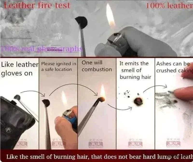 MPPM Winter Gloves Men Genuine Leather Sheepskin for Adult Warm Winter Deerskin Gloves Christmas Gift  Men's Sheepskin Gloves.