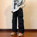 MULTI POCKET CARGO PANTS.