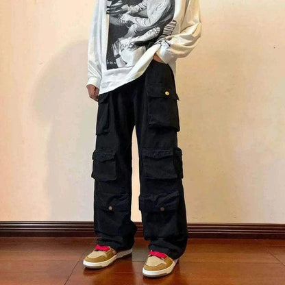 MULTI POCKET CARGO PANTS.