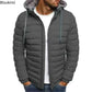 New Autumn Winter Men's Parkas Solid Hooded Cotton Coat Jacket Casual Warm Clothes Mens Overcoat Streetwear Puffer Jacket Male.
