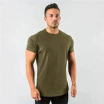 summer t-shirt for men-New Fashion Plain Tops.