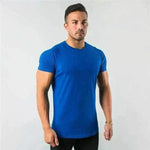 summer t-shirt for men-New Fashion Plain Tops.