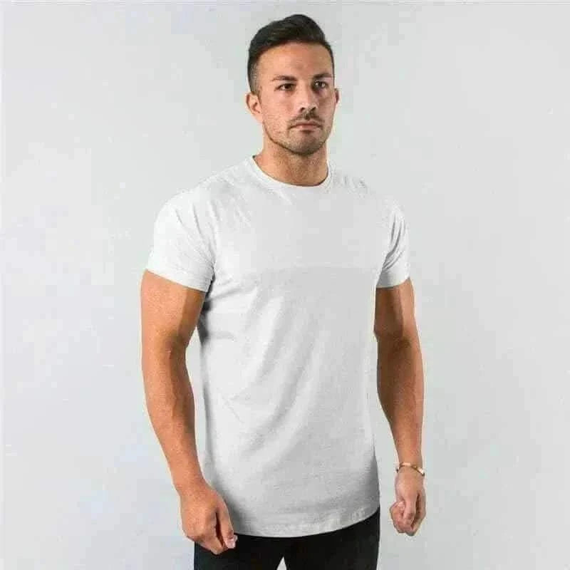 summer t-shirt for men-New Fashion Plain Tops.