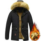 Buy Winter Jackets-New Men Winter Autumn  With Thick Warm Hooded Fur Collar Coat.