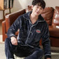 Pajamas Sets for Men Winter Thick Warm.