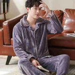 Pajamas Sets for Men Winter Thick Warm.