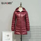  Men's Fashion Style Store Wine red / 7XL Plus Size Down Jacket 2024 New Arrivals Women Hooded Ultra Light Down Jacket Korean Slim Fit Female Puffer Down Coats