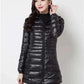  Men's Fashion Style Store Black / 7XL Plus Size Down Jacket 2024 New Arrivals Women Hooded Ultra Light Down Jacket Korean Slim Fit Female Puffer Down Coats