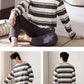 Plus Size M-4XL Men Pajamas Set 100% Cotton Striped Sleepwear Male Long Sleeve Casual Pyjamas.