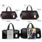 MensFashionStyleStore PU LEATHER GYM BAG