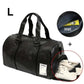 MensFashionStyleStore Plus  Black L / CHINA PU LEATHER GYM BAG