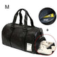 MensFashionStyleStore Plus Black M / CHINA PU LEATHER GYM BAG