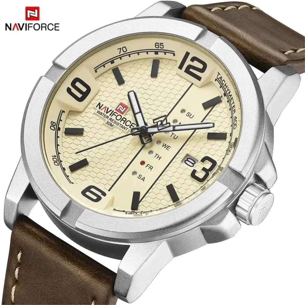 MensFashionStyleStore PU LEATHER QUARTZ WATCH
