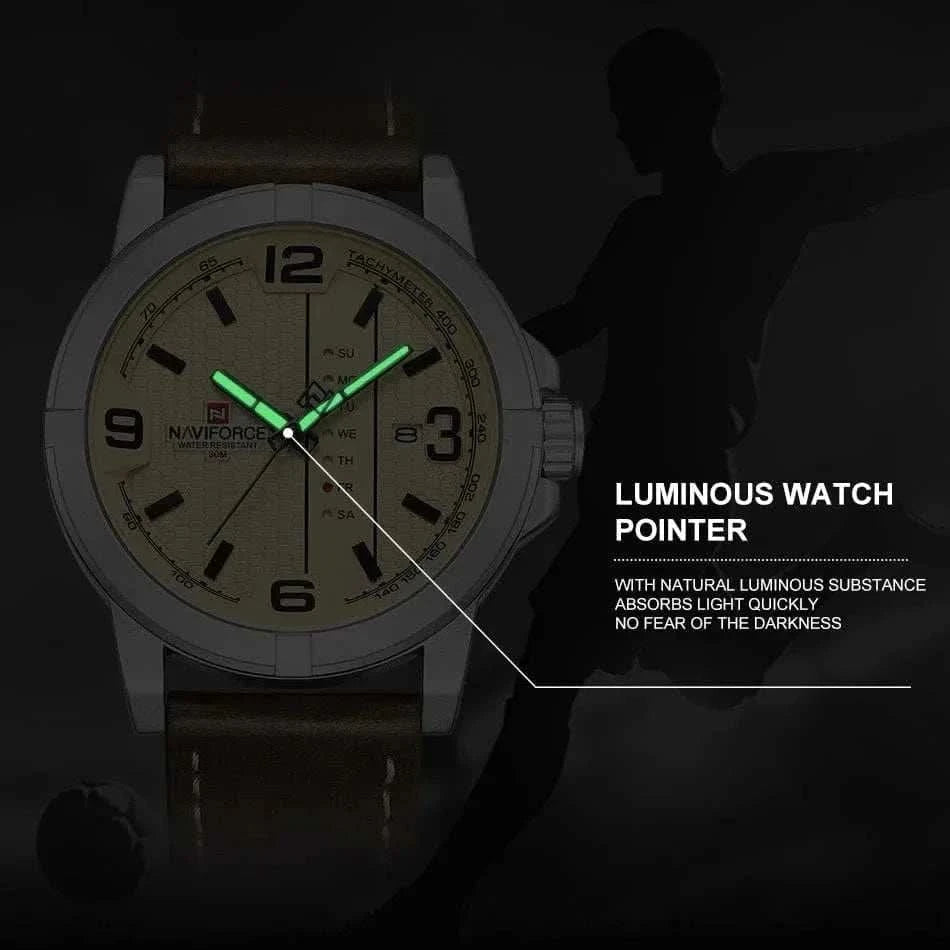MensFashionStyleStore PU LEATHER QUARTZ WATCH