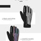 Men's Fashion Style Store ROCKBROS Winter Bicycle Gloves Touch Screen Thermal Fleece Climbing Skiing Bike Gloves Men Women Windproof Warm Cycling Gloves