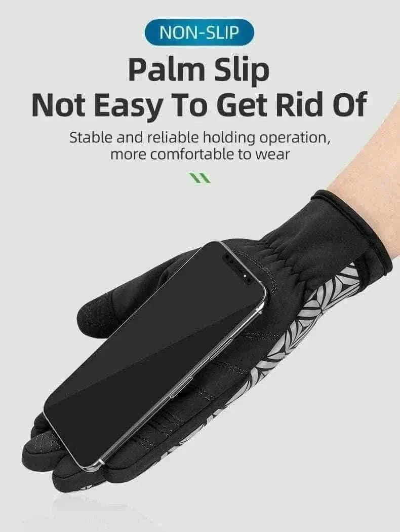 ROCKBROS Winter Bicycle Gloves Touch Screen Thermal Fleece Climbing Skiing Bike Gloves Men Women Windproof Warm Cycling Gloves.