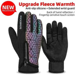 ROCKBROS Winter Bicycle Gloves Touch Screen Thermal Fleece Climbing Skiing Bike Gloves Men Women Windproof Warm Cycling Gloves.