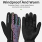 ROCKBROS Winter Bicycle Gloves Touch Screen Thermal Fleece Climbing Skiing Bike Gloves Men Women Windproof Warm Cycling Gloves.