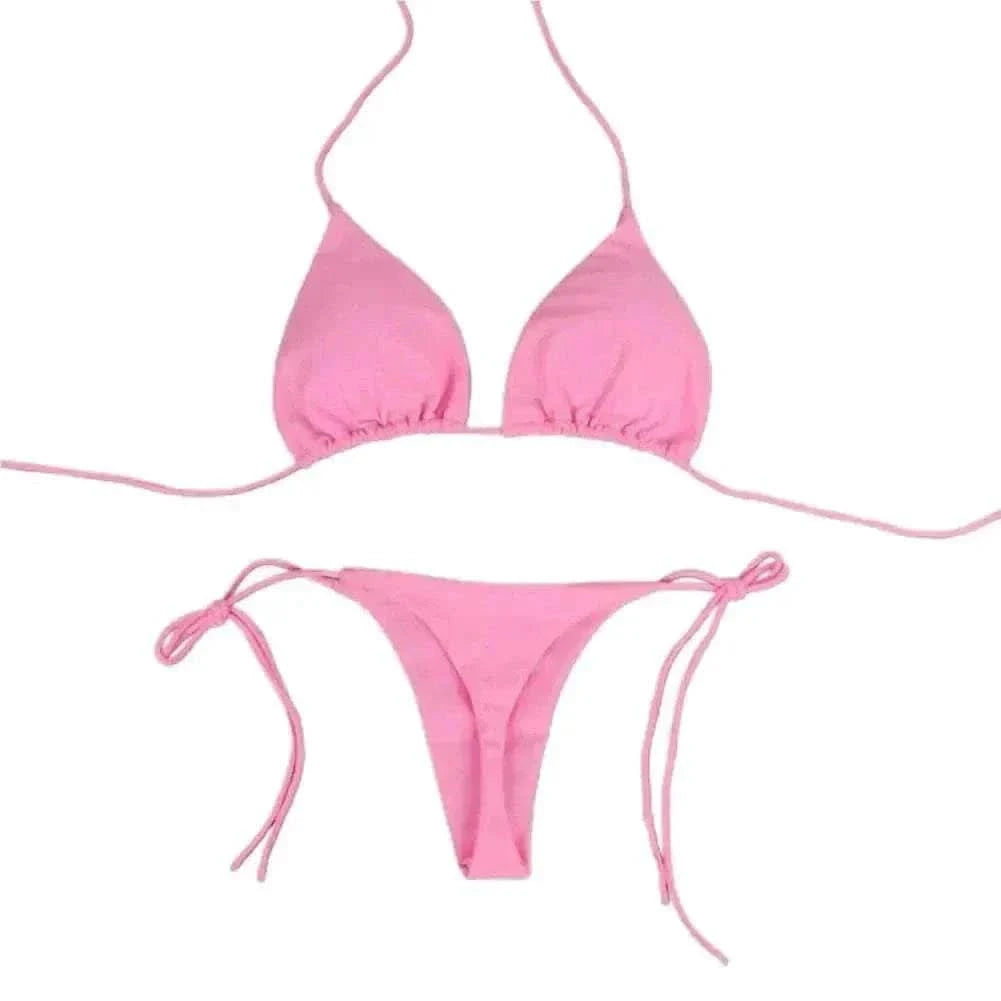  Men's Fashion Style Store Pink / M sexy bikini sets