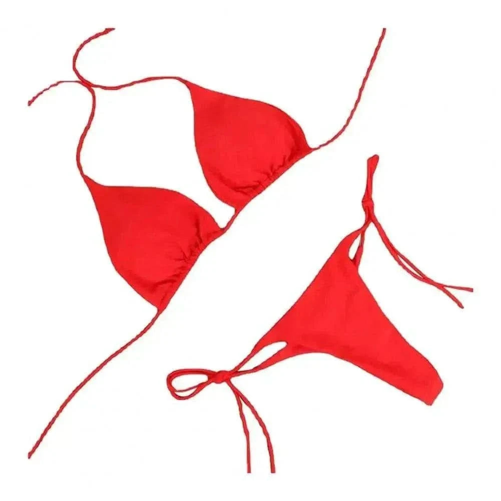  Men's Fashion Style Store Red / M sexy bikini sets