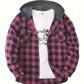  Men's Fashion Style Store Dark Pink Red / XXL Shirt Jackets