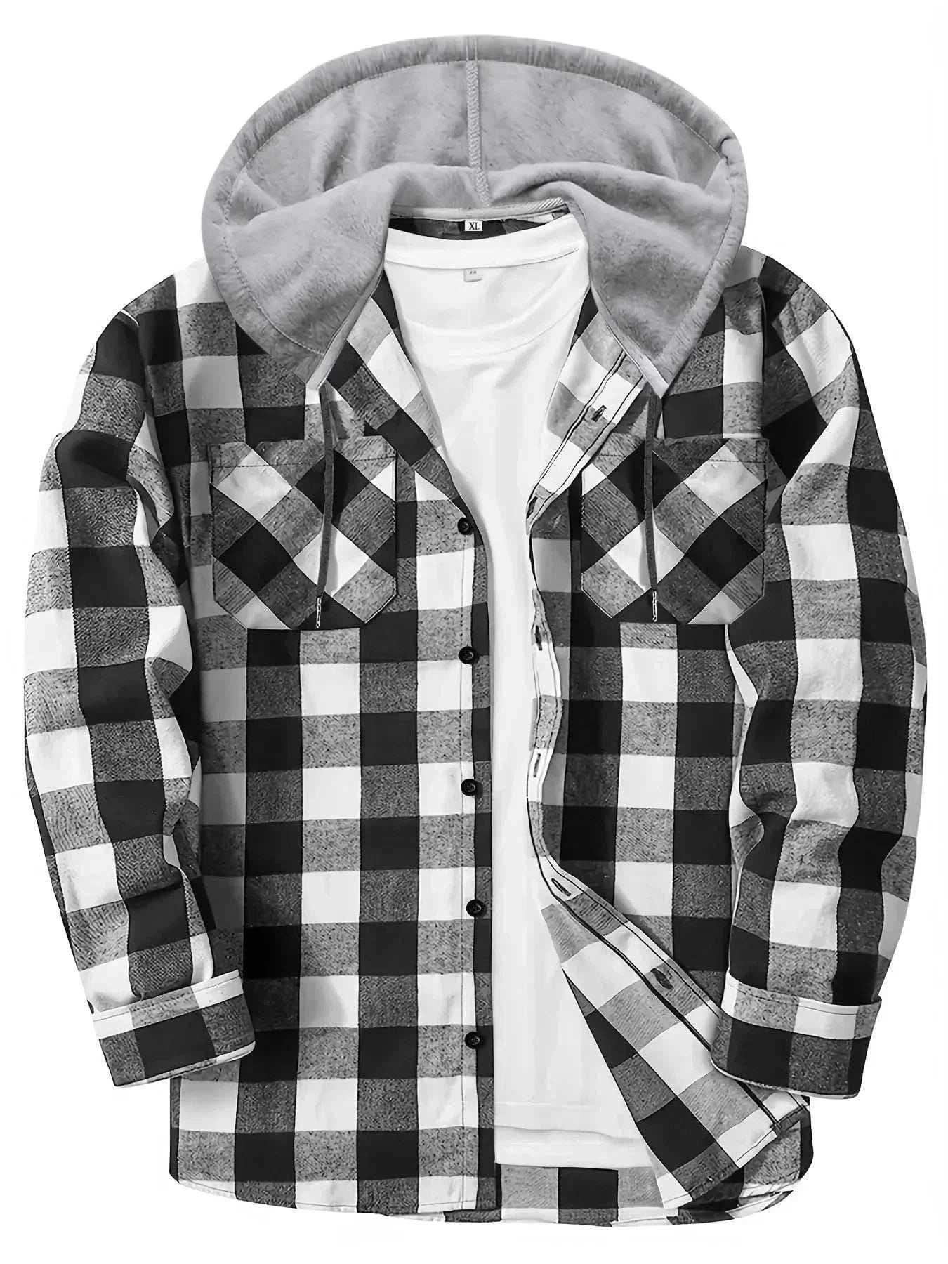  Men's Fashion Style Store White / XXXL Shirt Jackets
